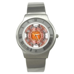 Seamless Background Fractal Stainless Steel Watch (unisex) by hlehnerer