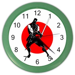 Ninja Wall Clock (color) by Contest1714212