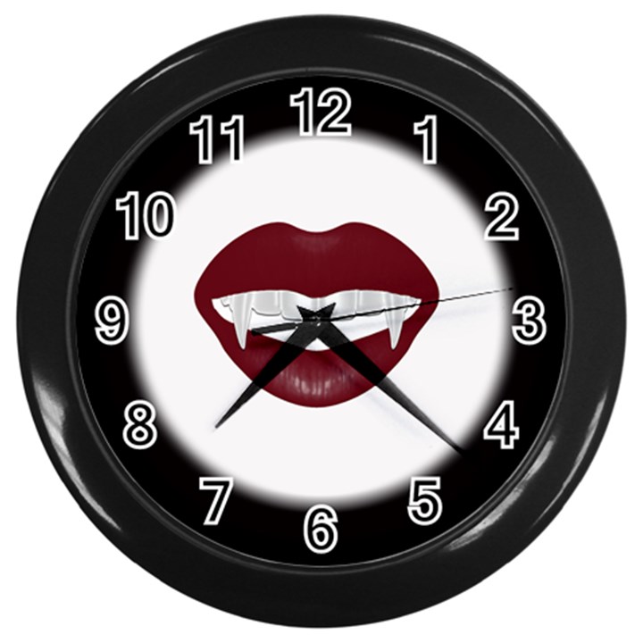 Vampire Inspired Wall Clock (Black)