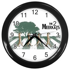 The Meerkats Wall Clock (black) by Contest1732250