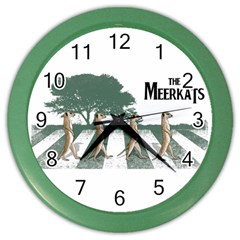 The Meerkats Wall Clock (color) by Contest1732250