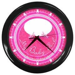 My Baby Girl Clock Wall Clock (black) by Contest993860