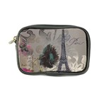 Floral Vintage Paris Eiffel Tower Art Coin Purse Front