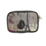 Floral Vintage Paris Eiffel Tower Art Coin Purse Back