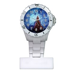 Elegant Winter Snow Flakes Gate Of Victory Paris France Nurses Watch by chicelegantboutique