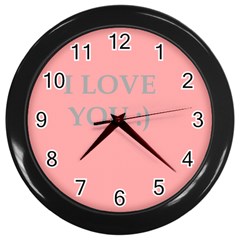 Love Wall Clock (black) by Contest1610304