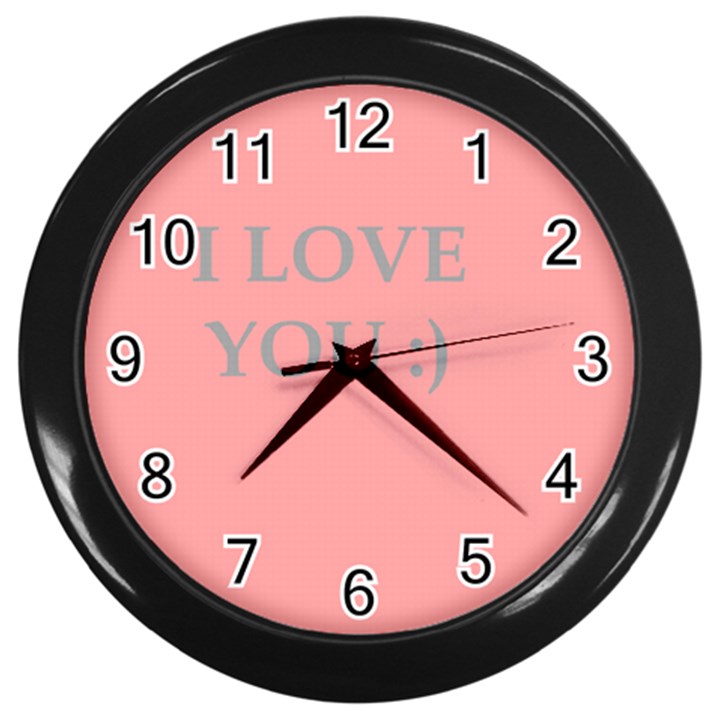 Love Wall Clock (Black)