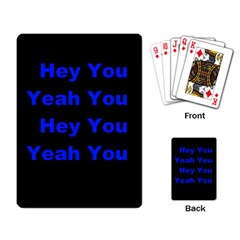 Hey You Playing Cards Single Design by Contest1610304