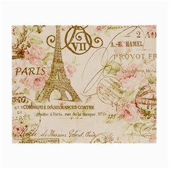 Floral Eiffel Tower Vintage French Paris Art Glasses Cloth (small) by chicelegantboutique