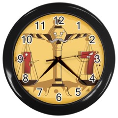 Oddly Even Wall Clock (black) by DesignsbyReg