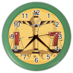 Oddly Even Wall Clock (color) by DesignsbyReg