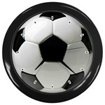 SOCCER CLOCK Wall Clock (Black) Front