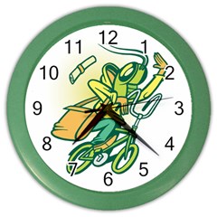 Paperboy Wall Clock (color) by Contest1738792