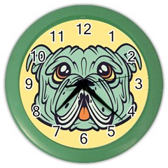 Bulldog Wall Clock (color) by Contest1738792