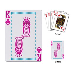 King Of Owls Playing Cards Single Design by Contest1738807