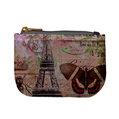 Girly Bee Crown  Butterfly Paris Eiffel Tower Fashion Coin Change Purse by chicelegantboutique