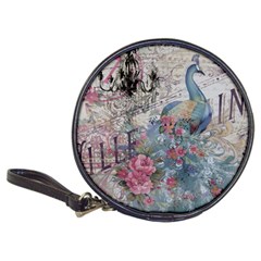 French Vintage Chandelier Blue Peacock Floral Paris Decor Cd Wallet by chicelegantboutique