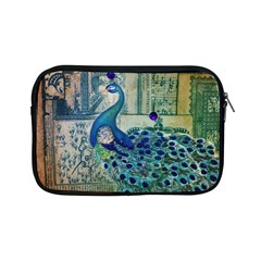 French Scripts Vintage Peacock Floral Paris Decor Apple Ipad Mini Zipper Case by chicelegantboutique