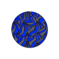 Foolish Movements Blue Drink Coaster (round) by ImpressiveMoments