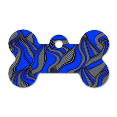 Foolish Movements Blue Dog Tag Bone (one Sided) by ImpressiveMoments