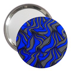 Foolish Movements Blue 3  Handbag Mirror by ImpressiveMoments