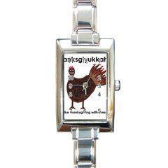 Turkey Rectangular Italian Charm Watch by Thanksgivukkah