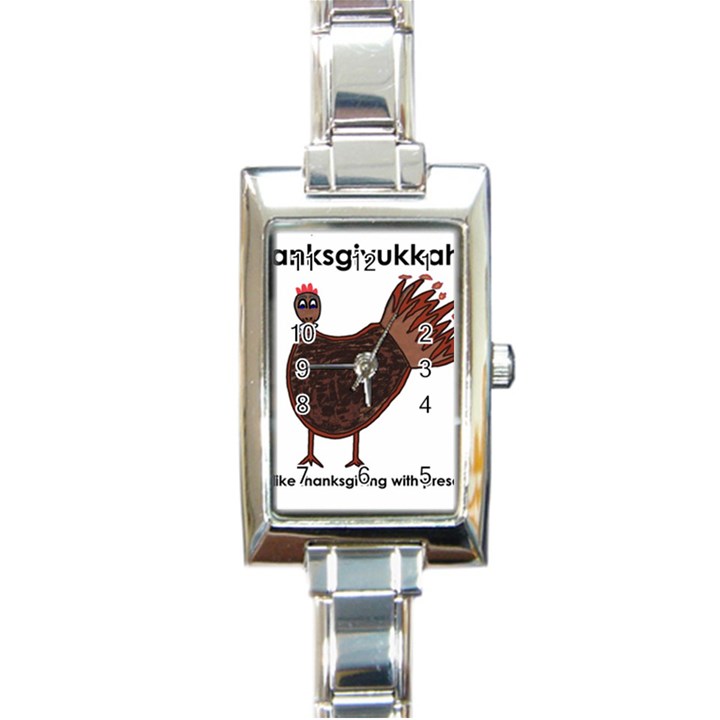 Turkey Rectangular Italian Charm Watch