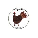 Turkey Golf Ball Marker (for Hat Clip) Front