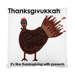 Turkey Cushion Case (two Sided)  by Thanksgivukkah