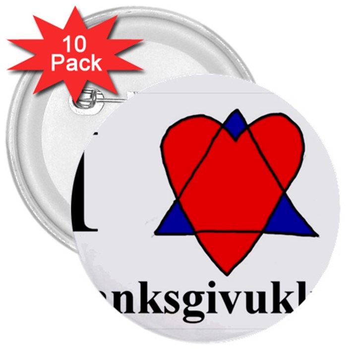 Heartstar 3  Button (10 pack)