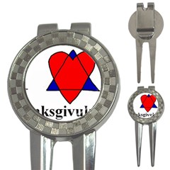 Heartstar Golf Pitchfork & Ball Marker by Thanksgivukkah