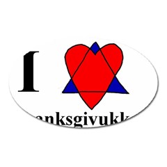 Heartstar Magnet (oval) by Thanksgivukkah