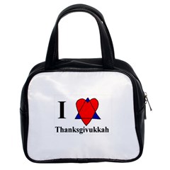 Heartstar Classic Handbag (two Sides) by Thanksgivukkah