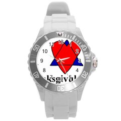 Heartstar Plastic Sport Watch (large) by Thanksgivukkah