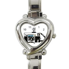 Kodak (3)c Heart Italian Charm Watch  by KellyHazel