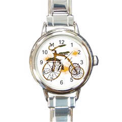 Tree Cycle Round Italian Charm Watch by Contest1753604