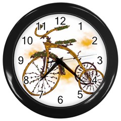 Tree Cycle Wall Clock (black) by Contest1753604