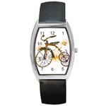 Tree Cycle Tonneau Leather Watch Front