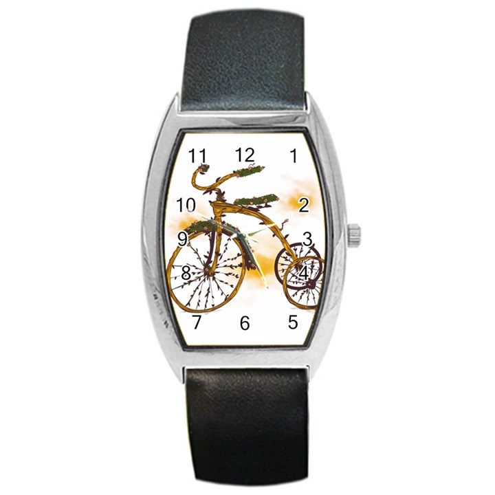 Tree Cycle Tonneau Leather Watch