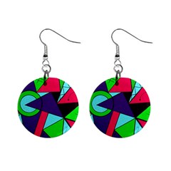 Modern Art Mini Button Earrings by Siebenhuehner