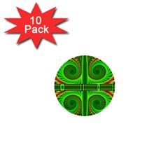 Design 1  Mini Button (10 Pack) by Siebenhuehner