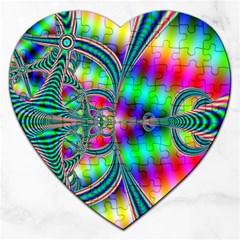 Modern Art Jigsaw Puzzle (heart) by Siebenhuehner