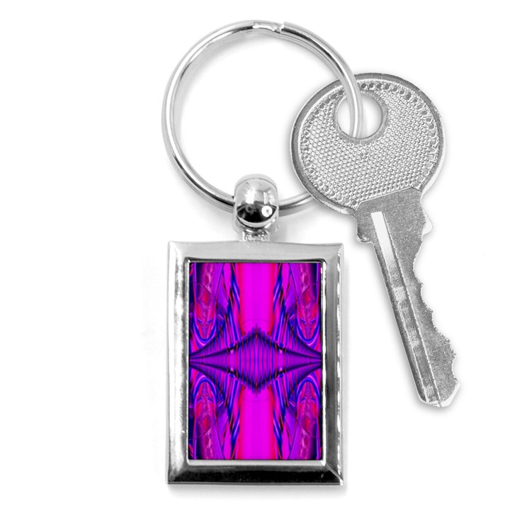 Modern Art Key Chain (Rectangle)