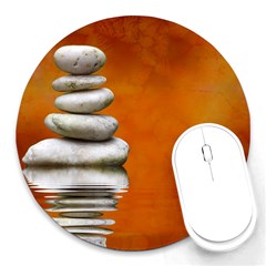 Balance 8  Mouse Pad (round) by Siebenhuehner