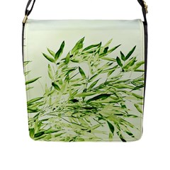 Bamboo Flap Closure Messenger Bag (large) by Siebenhuehner