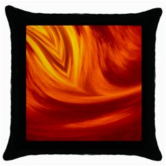 Wave Black Throw Pillow Case by Siebenhuehner