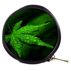 Leaf With Drops Mini Makeup Case by Siebenhuehner