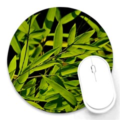 Bamboo 8  Mouse Pad (round) by Siebenhuehner