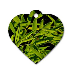 Bamboo Dog Tag Heart (one Sided)  by Siebenhuehner