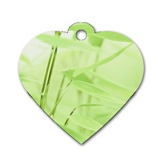 Bamboo Dog Tag Heart (two Sided) by Siebenhuehner